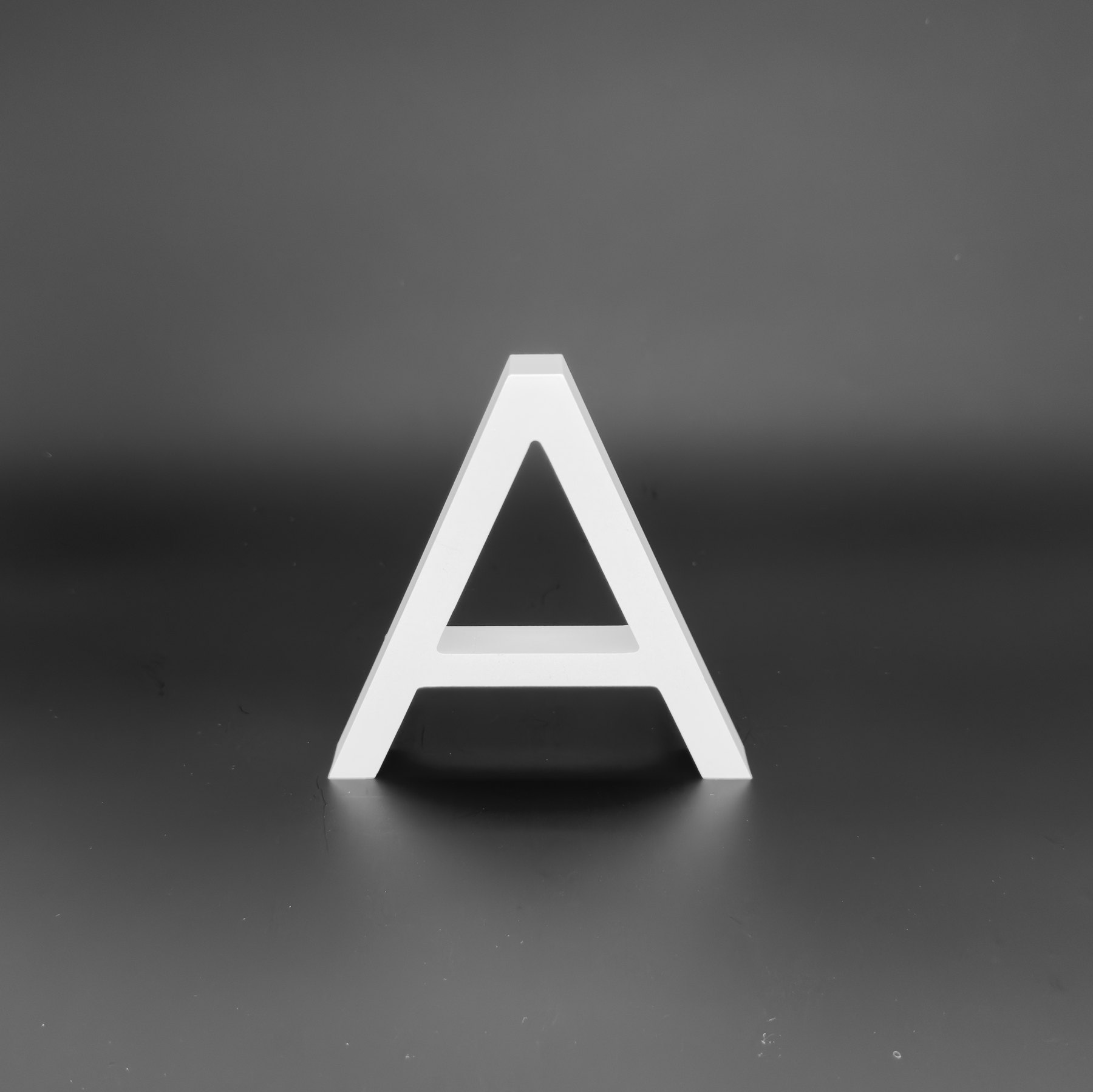 3D-Buchstabe „A
